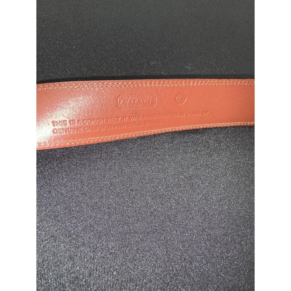 Coach Leather Belt Mens 34